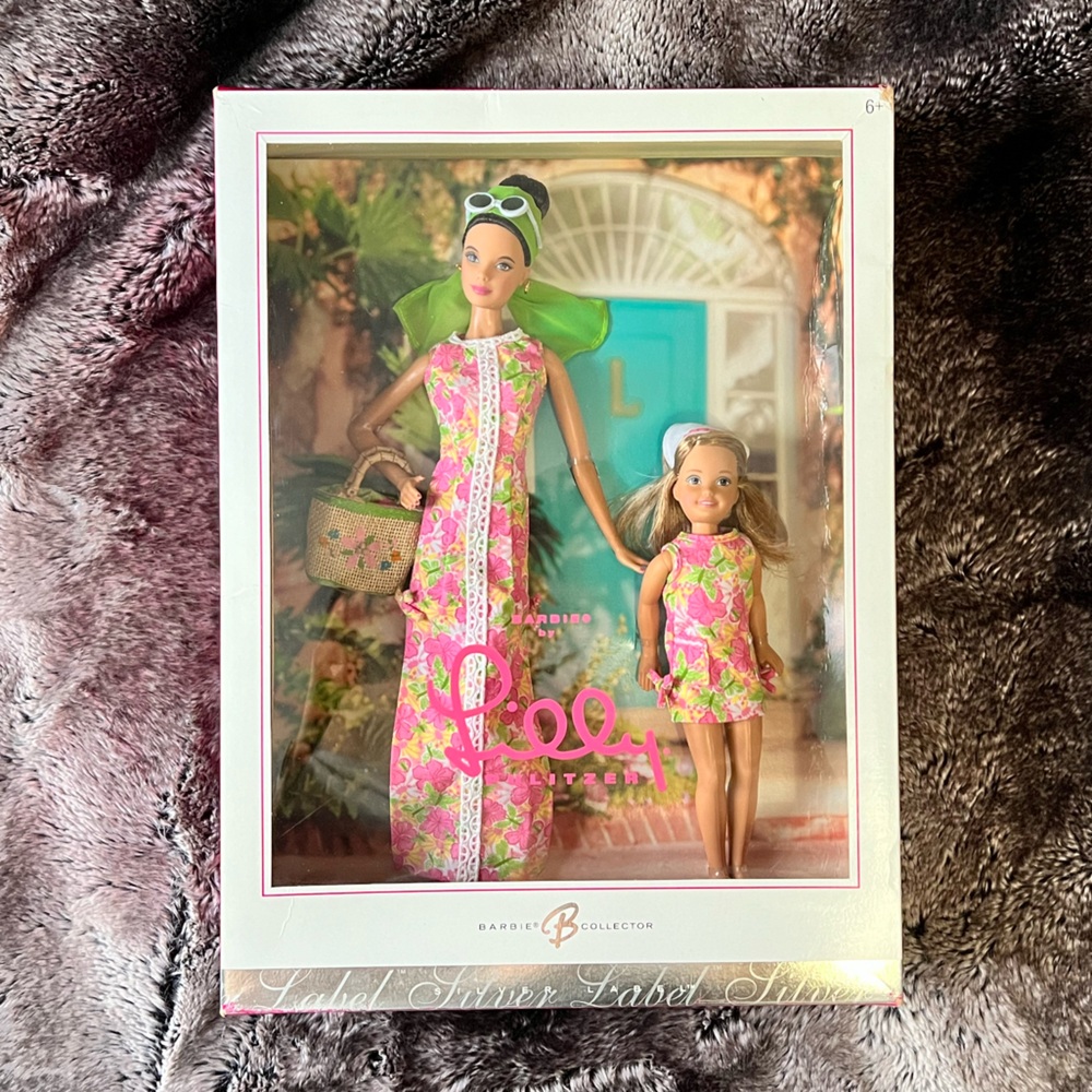 NIB Lilly Pulitzer Barbie and Stacy Silver Lable Collector